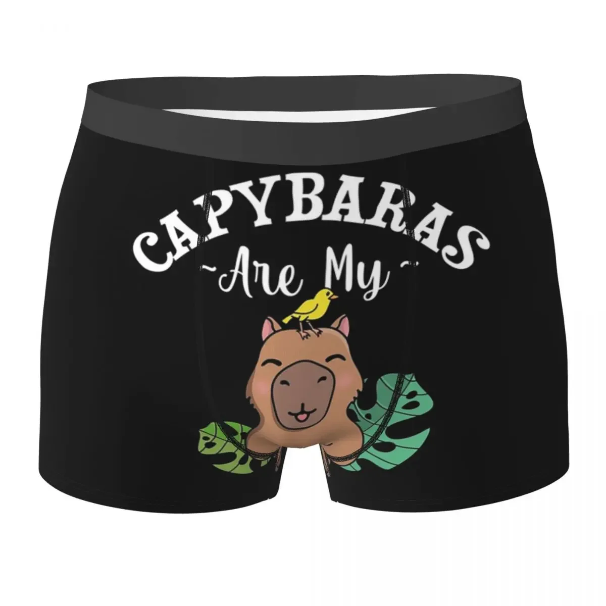 Boxer Underpants Shorts Capybara Animal Pattern Panties Men Comfortable Underwear for Homme Man Boyfriend Gifts