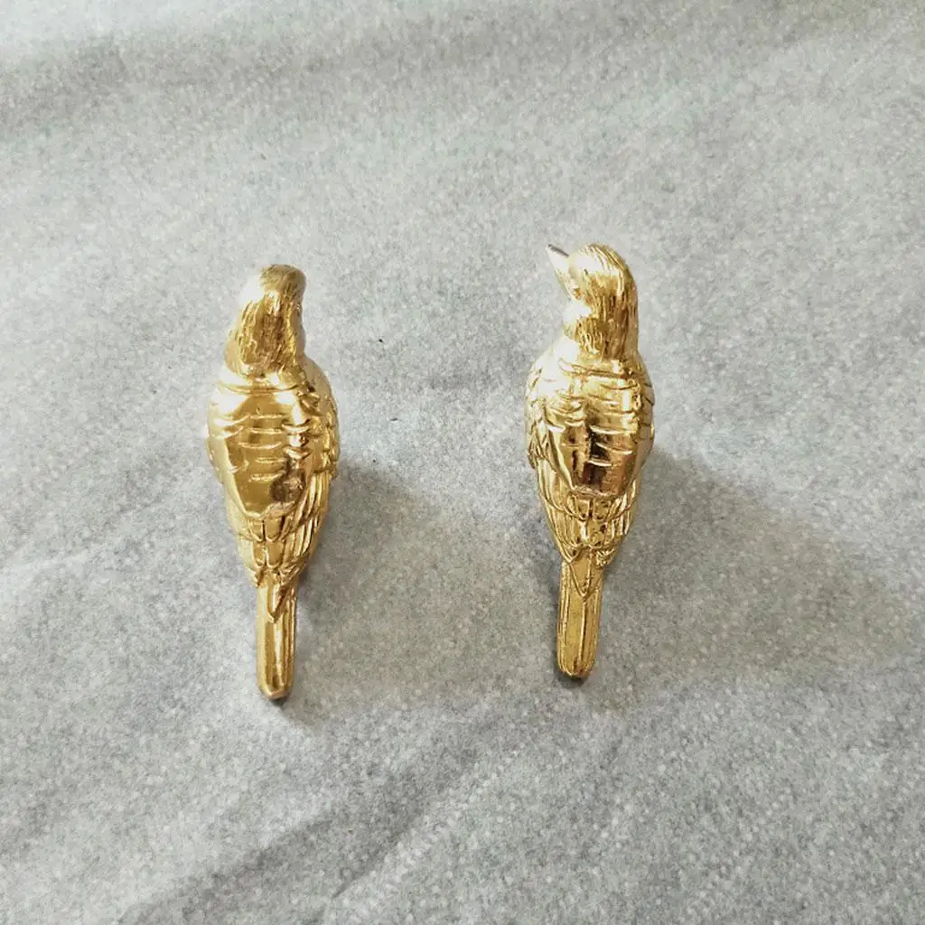Birds Cabinet Knob Drawer Pulls Handles Brass Hardware With Classic Style And Suitable for cabinets wardrobes drawers