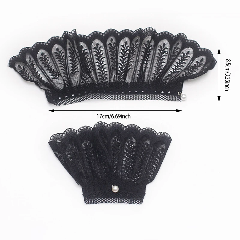 Detachable Lace Fake Sleeves | Adjustable Ruffles Cuffs For Shirts | Universal Photo Glove For Bridal Fashion & Nail Art