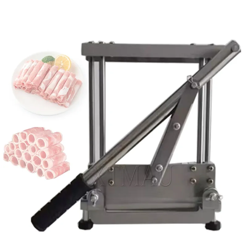 

Household Manual Lamb Beef Slicer Meat Cutting Machine Vegetable Mutton Rolls Cutter Slicing Maker Thickness Adjustable