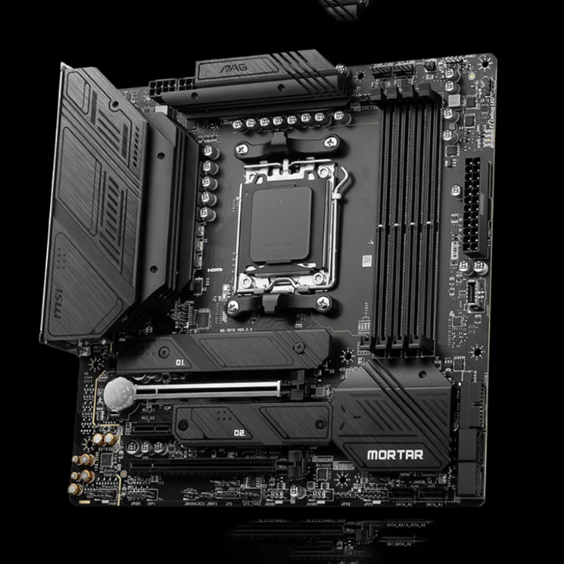 اللوحة الأم MSI MAG B650M MORTAR WIFI تدعم AMD B650 AM5 Ryzen 7 7800X3D 5 7600X 5 8600G 9 7950X3D CPU DDR5 M.2 mATX
