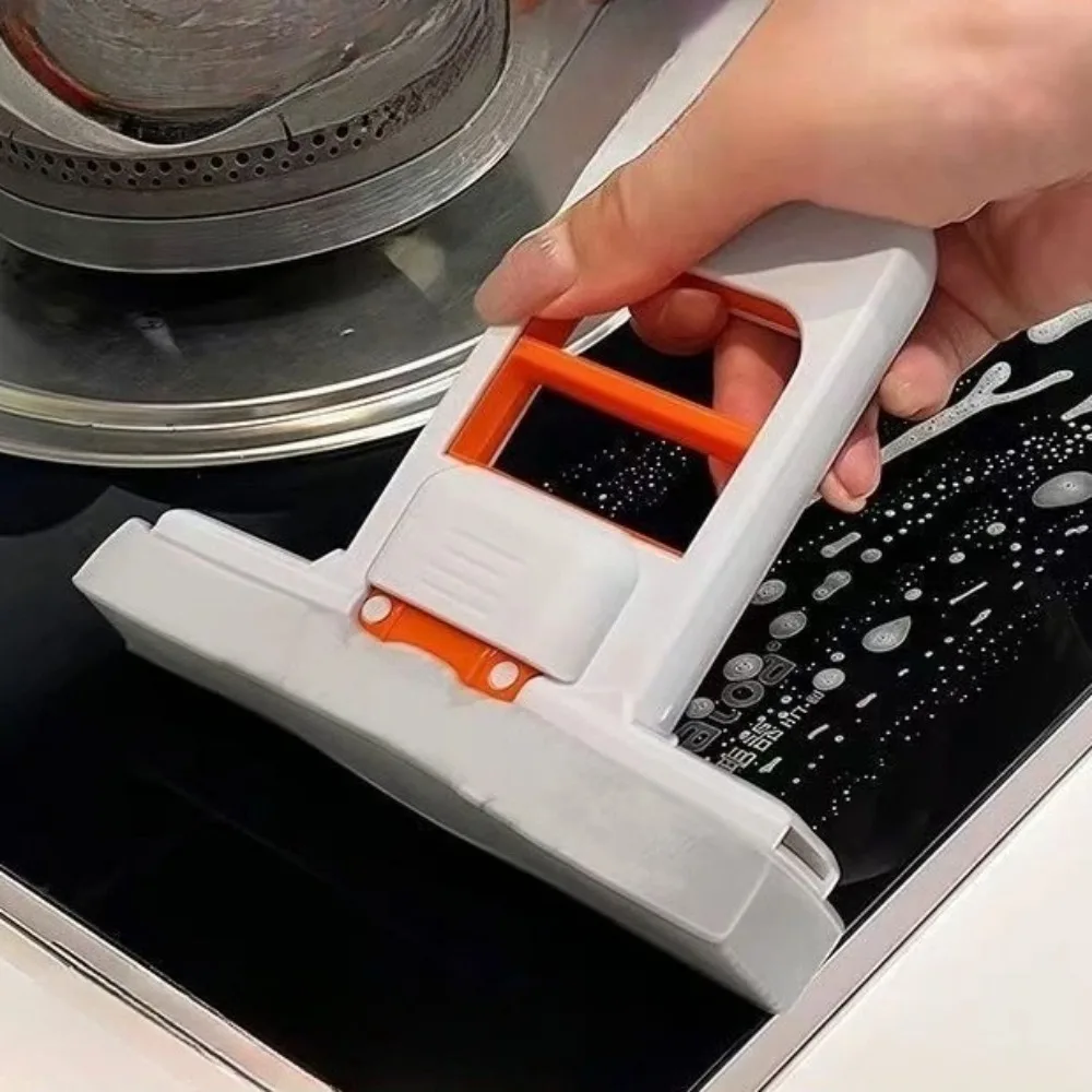 Mop Retrátil Multifuncional Mini, Uso Duplo Úmido e Seco, Ferramenta de Limpeza Portátil de Plástico para Cozinha, Banheiro, Carro e Uso Doméstico