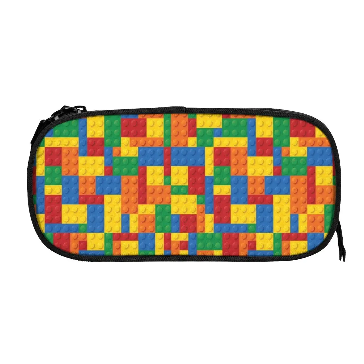 بناء لعبة كتل مقلمة للطلاب مدرسة صندوق القلم حقيبة أقلام رصاص تخزين كبير قلم رصاص الحقيبة حامل القلم