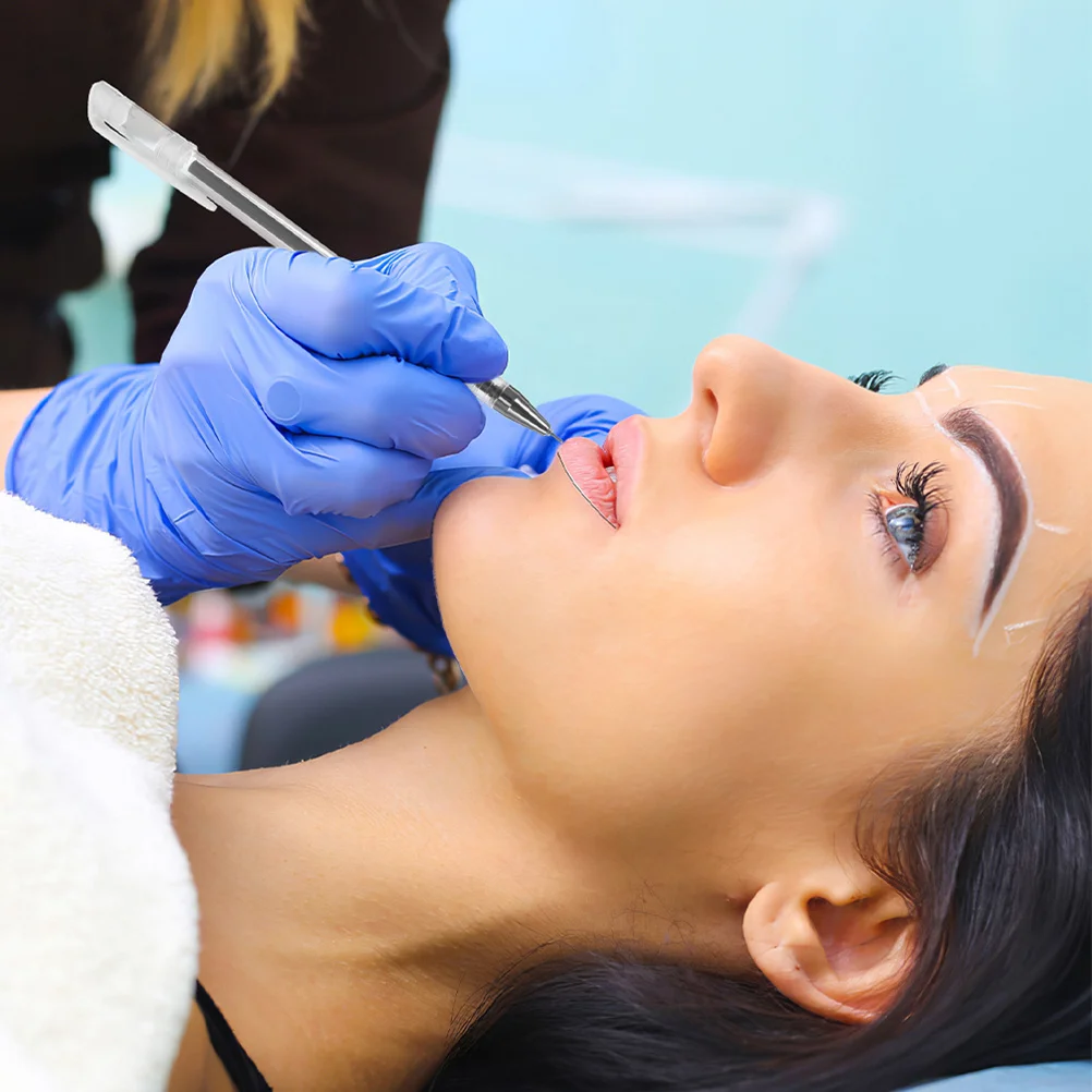 10 قطعة قلم تحديد الجلد الحاجب الشفاه الوشم موقف ماركر خطوط نظيفة دقيقة قلم تحديد مستقر