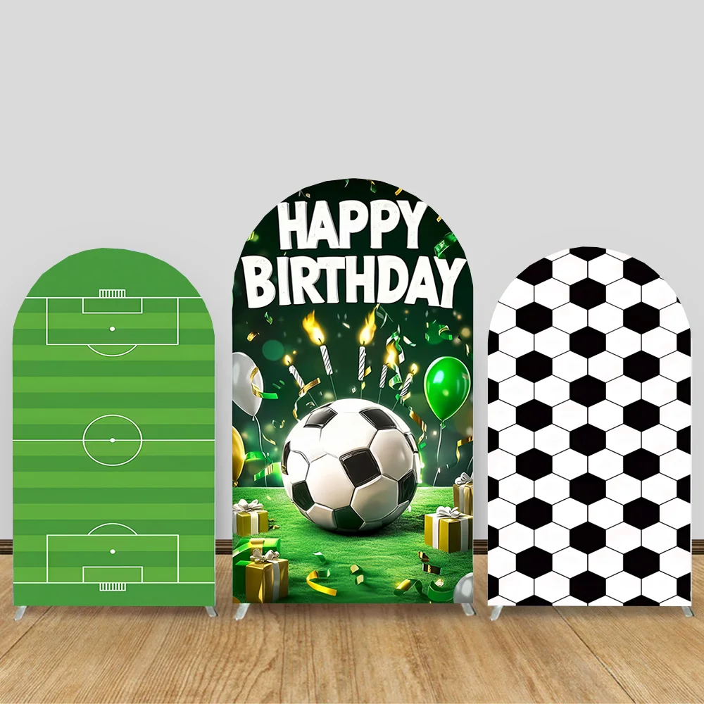 

Football-Themed Arched Background Cover, Football Boy Birthday Party Decoration, Baby Shower Cover, Photography Background