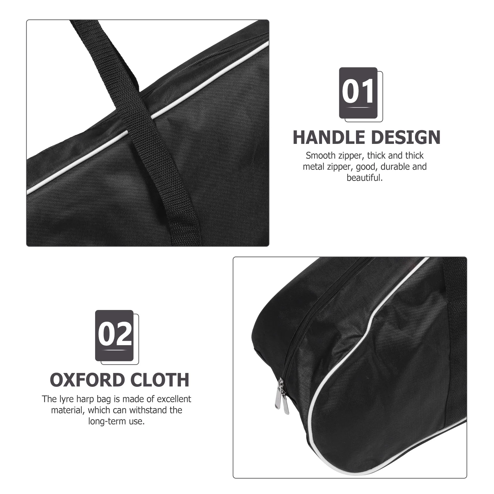 

Instrument Storage Pouch Gig Bag Universal Black Oxford Cloth Musical Instruments