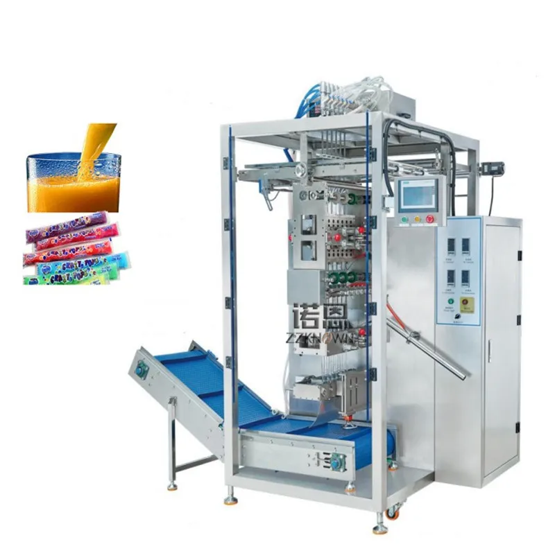 Máquina automática de embalagem de doces, picolé de gelo multi lane, pasta de ketchup líquida, shampoo, saquinho, máquina de enchimento e selagem