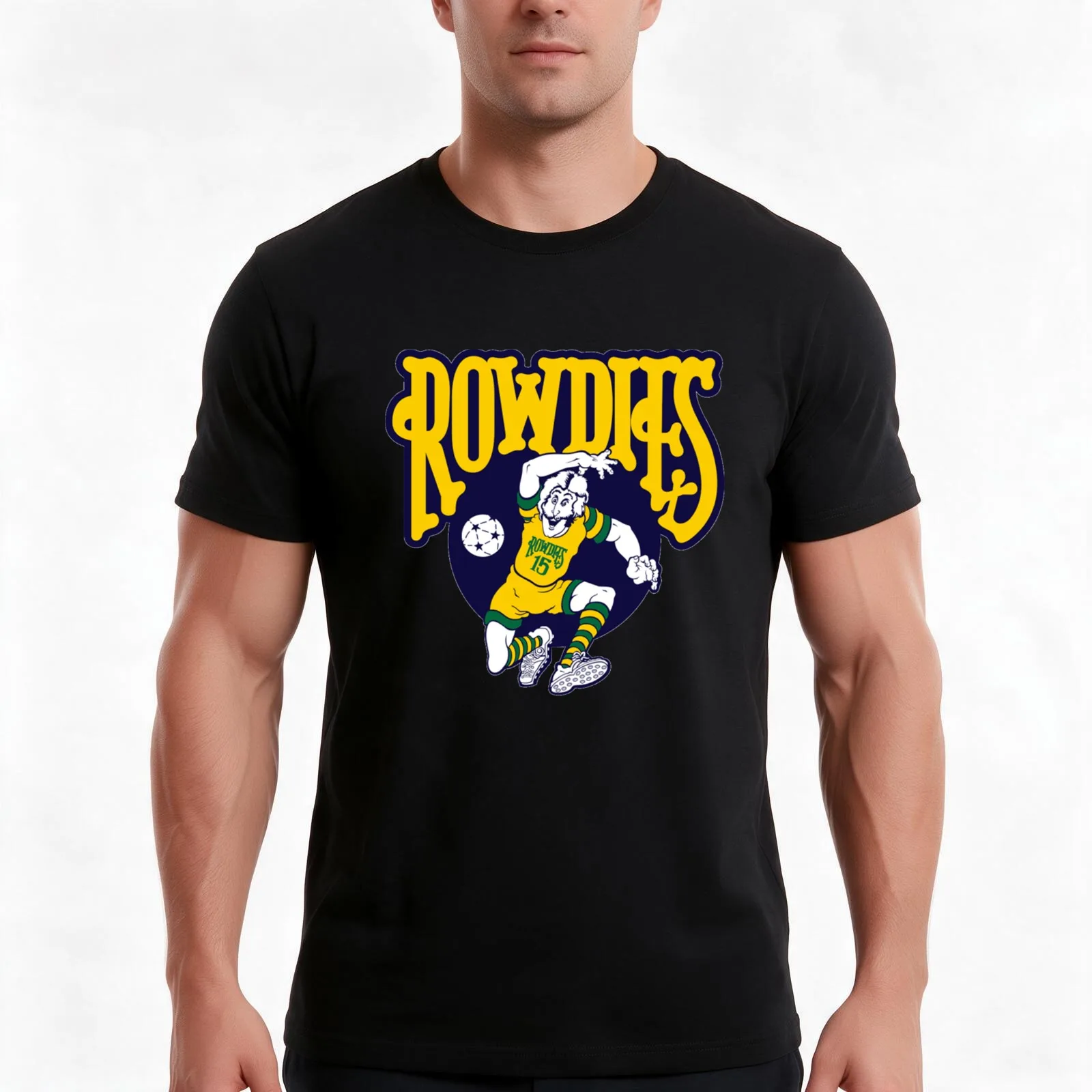 T4mp4zz Bay Rowdies T-Shirt, Summer Casual Cotton Tee, Oversized Streetwear Tops, Vintage Graphic Print, Loose Fit Short Sleeve