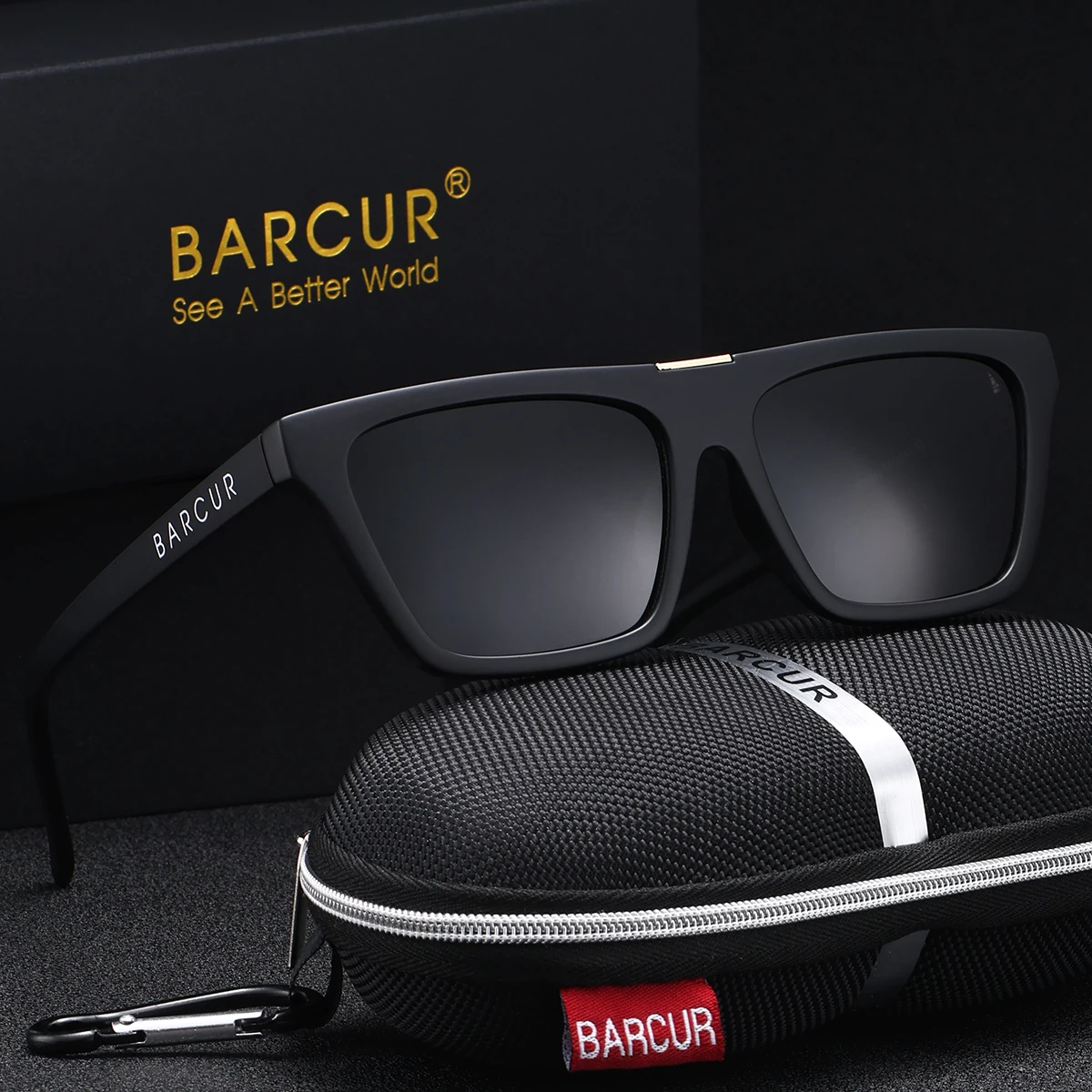 BARCUR Exquisite Cat-Eye-Rahmen-Sonnenbrille mit UV-Schutz und reduzierter Markenverpackung für den Radfahren und Urlaub