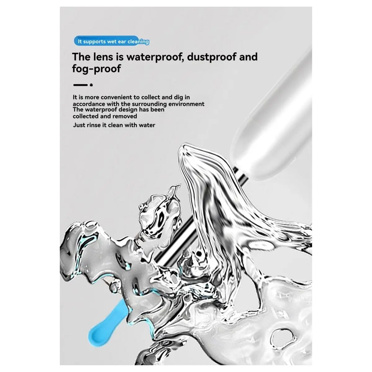 جديد واي فاي الأذن نظافة كاميرا الأذن الشمع الرعاية الصحية الأذن نظافة عدة الأذن ملعقة مقصورة المنظار الأذن المنتقى الأبيض #5