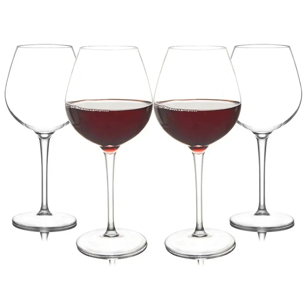 1PC Red Wine Glass Cup Goblet Plastic Transparent Unbreakable Wine Glass Cups 320/550/580ML For Bar Camping Party Drinkware