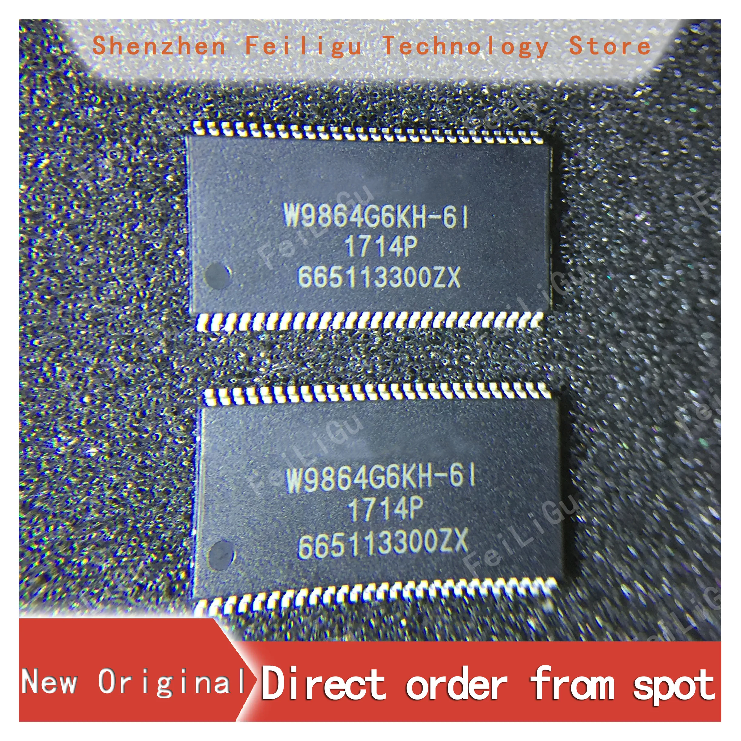 

1/10/30Pieces 100% (New) original W9864G6KH-6I W9864G6KH W9864G6 Package:TSOP54 SDRAM 64Mbit Memory Chip