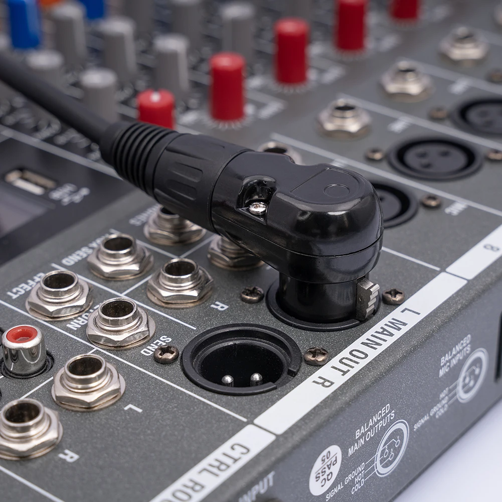 

Прямоугольный XLR «мама» на прямой XLR «папа» 3-контактный адаптерный кабель 0,3/1/1,8 м микрофонный разъем для динамика, студии звукозаписи, микрофонного микшера