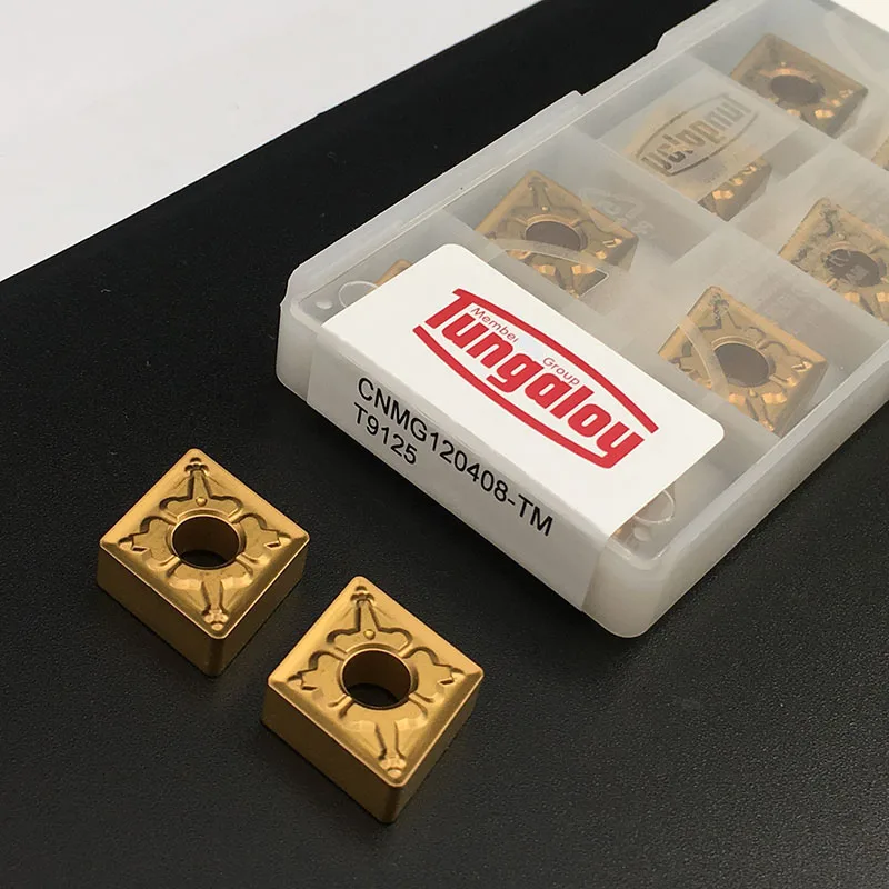 100% Original CNMG120404 TM T9125 CNMG120408 TM T9125 External Turning Tool Carbide Insert For Stainless Steel For Lathe