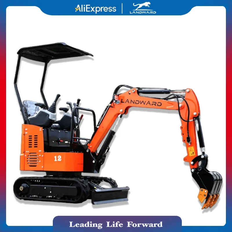 Made In China 1.2 Ton Mini Excavator Wholesale Customized Multi-Function Small Trencher With Cab Micro Excavator 1T Small Digger