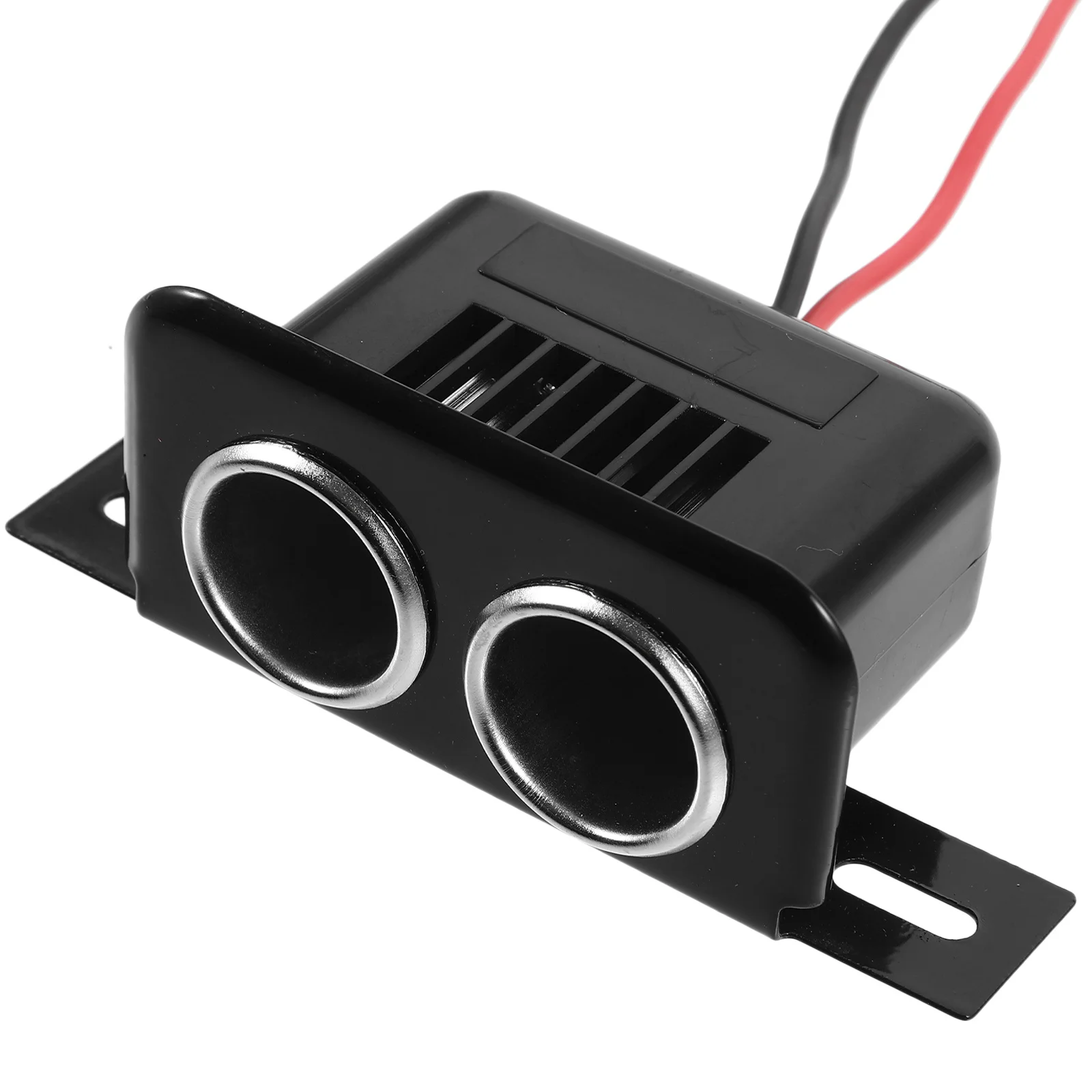 

Dual Cigarette Lighter Socket 12-24V Car Accessories Durable ABS Iron Copper Easy Install Overload Protection 12V Outlet Socket