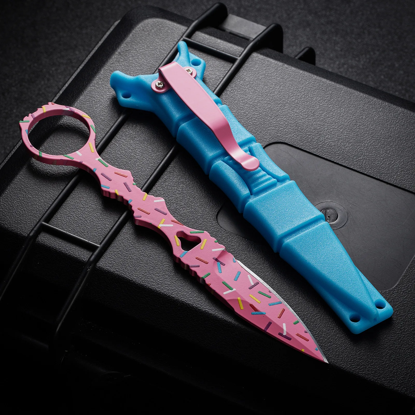 

2026 new BM176 Butterfly Small Straight Knife, Claw Knife, Claw Blade, Outdoor Camping Portable Donut Small Straight Knife