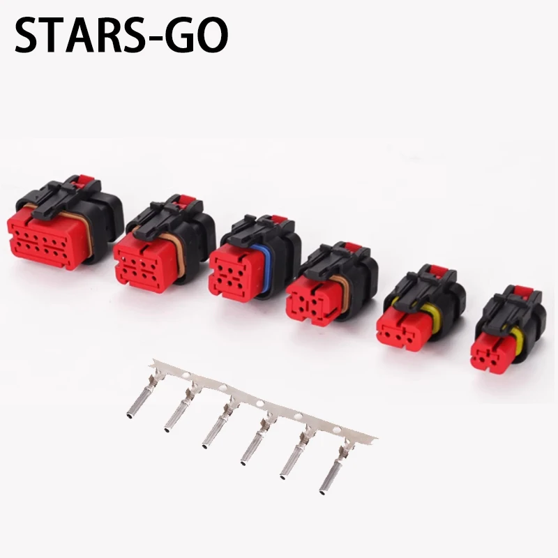 1/10SET 776427-1 776429 776487 776433 776494 776533 -1 2/3/4/6/8/12 Pin Waterproof car connector and contact Mother's Head