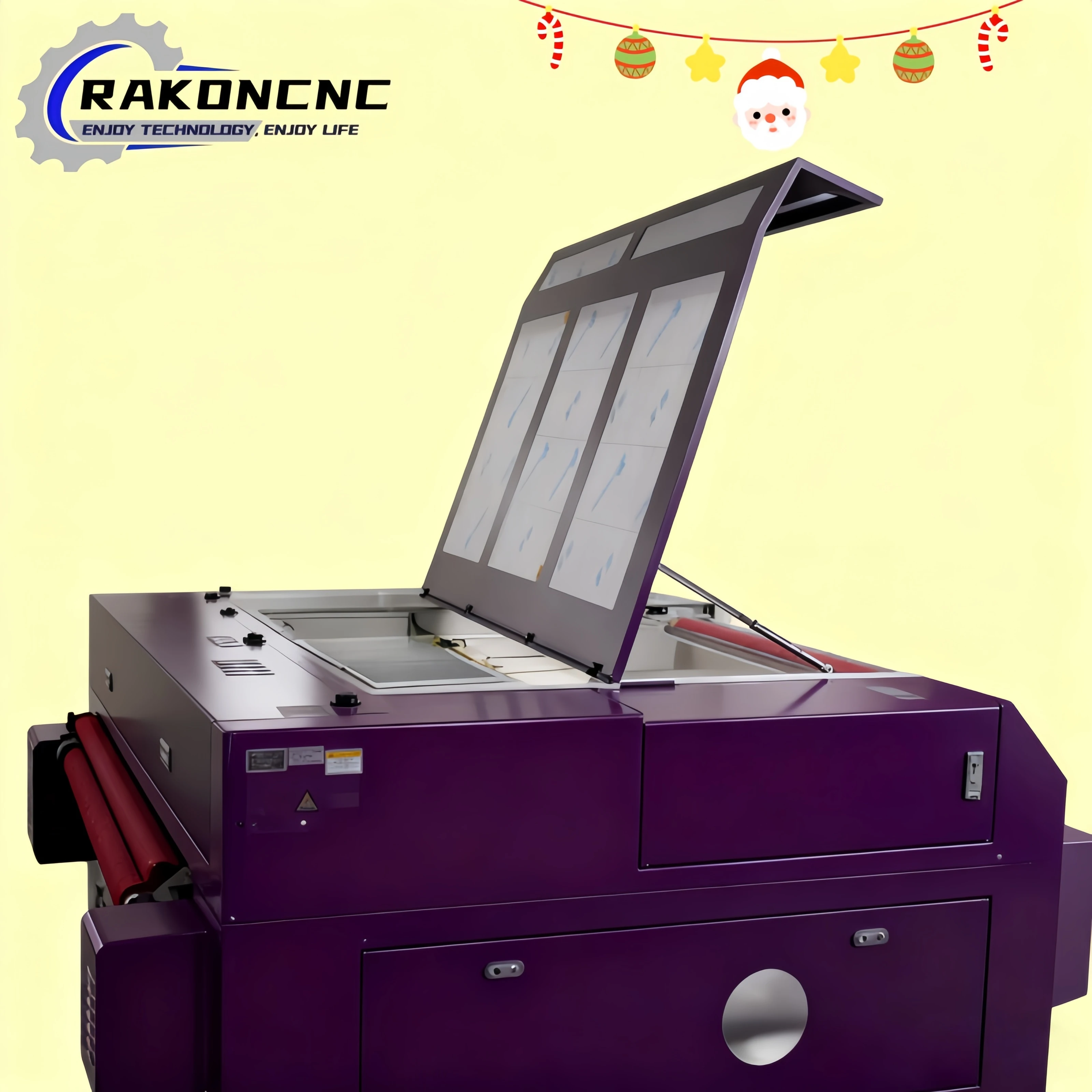 Christmas Promotional Co2 Laser Cutting Engraving Machine 1610 80w 100w 130w Co2 Laser Engraver Cutter Auto Feeding High Quality