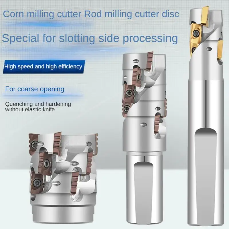 CNC Corn milling cutter Rod BAP300R BAP400R Spiral end mill shank and cutter head install APMT1135 APMT1604 milling insert