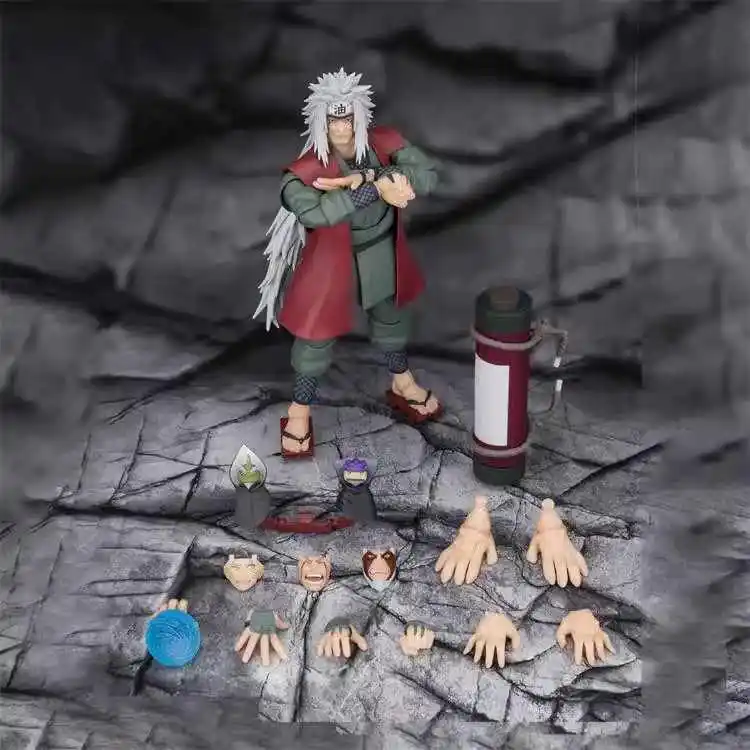 Bandai sh figuarts shf jiroaiya sdcc 2023 edição exclusiva naruto anime figuras de ação coleção brinquedos série anime em estoque