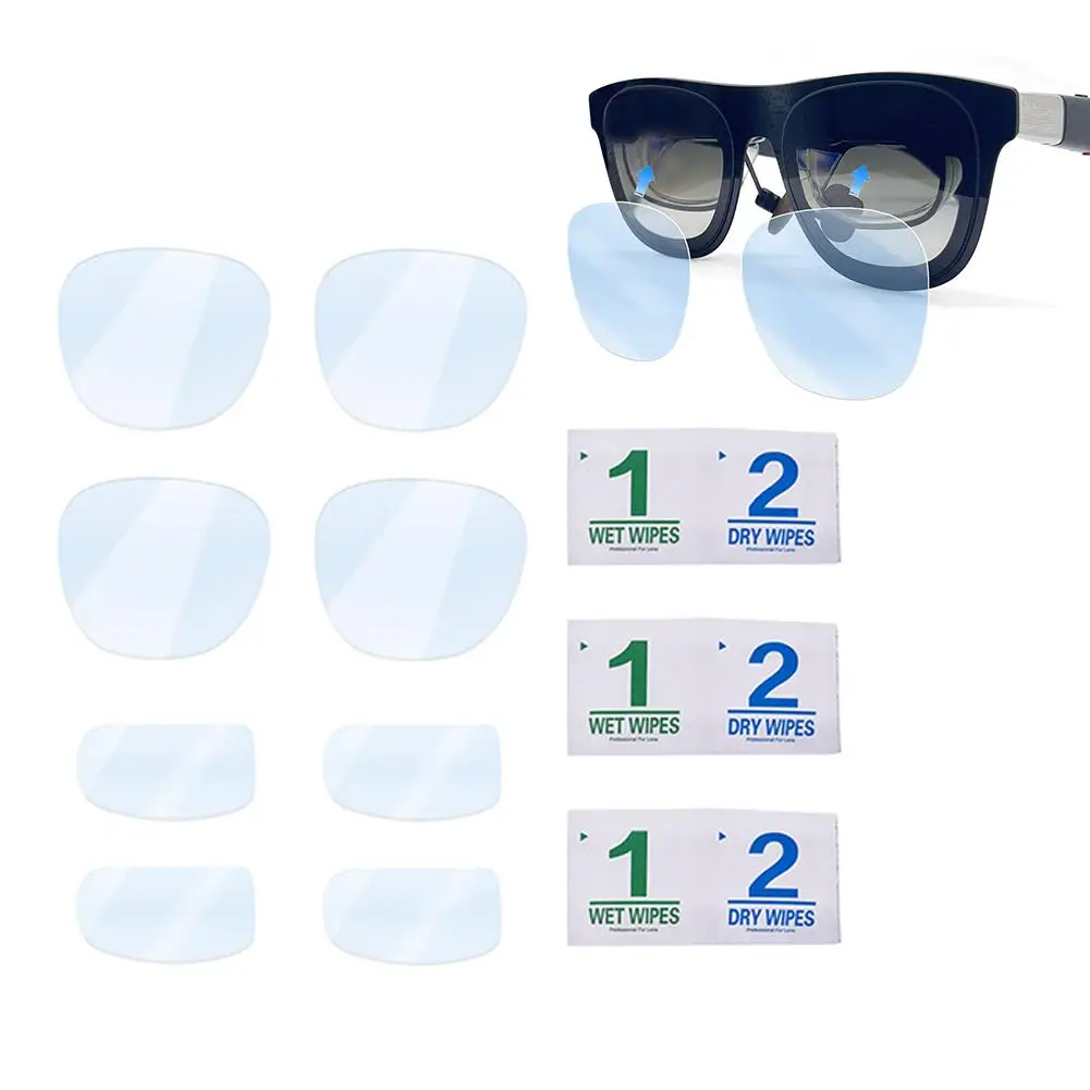 ل XREAL One طبقة رقيقة واقية ألياف شفافة المضادة للخدش فيلم فيلم الملحقات مكافحة ارتداء فيلم النظارات HD الذكية لين L E7C9