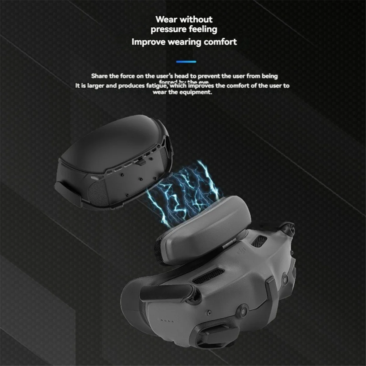 

M05K VR Kit for DJI Goggles 3 Flying Glasses Forehead Headrest Mask for Avata 2 Crossover Accessories