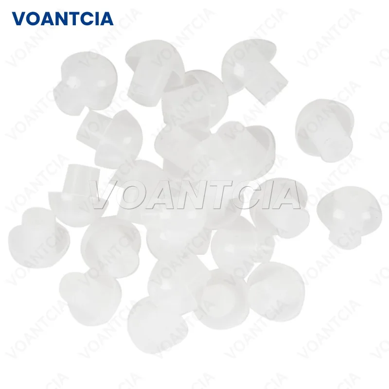 1000pcs Replacement Clear Acoustic Coil Air Tube Silicone Mushroom In-Ear Earbuds Eartips For Motorola Kenwood Radio Earphone