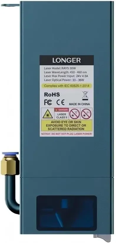 

30W Laser Engraver Module, Powerful Laser Head, Compatible with RAY5, High-Speed Cutting & Precision Engraving, DIY Kit with Saf