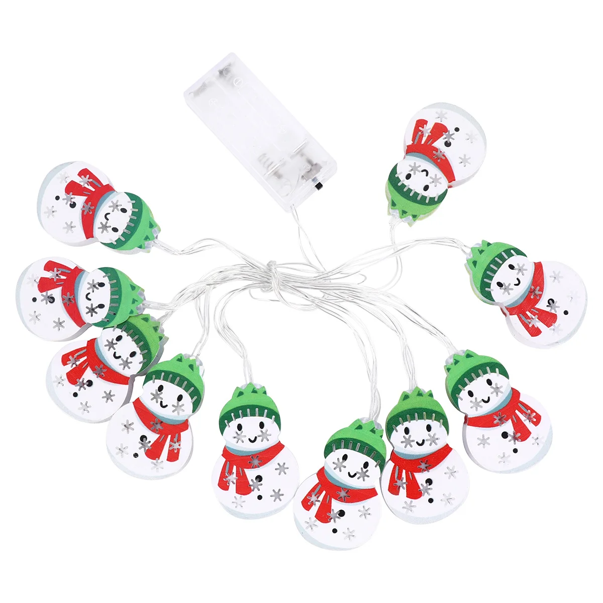 

1Set Snowman Light String Christmas Party Decoration LED Lamp String Energy Saving Light Ornament for Indoor Outdoor Use