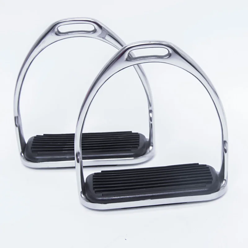 

Equestrian Stirrups Horse Riding Supplies Stainless Steel Electroplated Saddle Accessories Safety Pedals