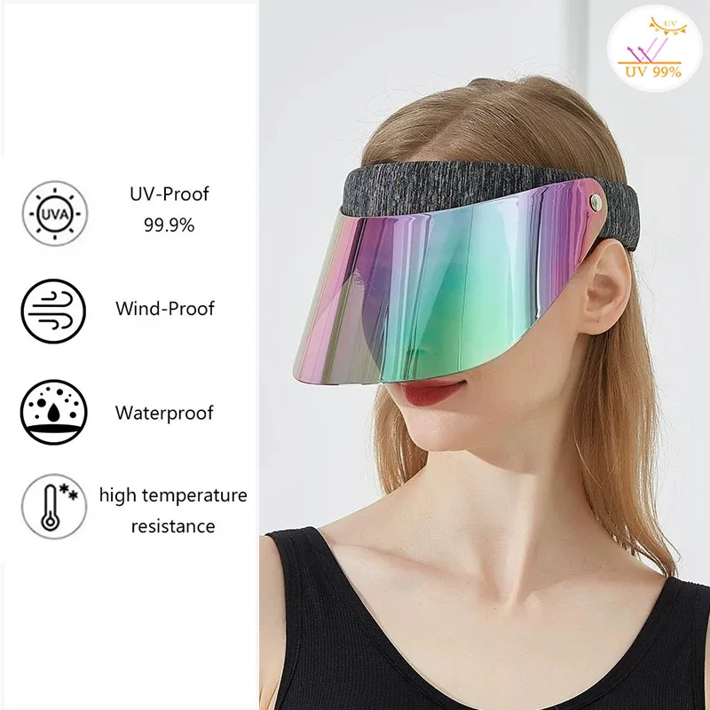 

Fashion Summer Beach Caps for Women Men Empty Top Outdoor Sport Breathable Beach Visor Protection Unisex Sunscreen Golf Hat