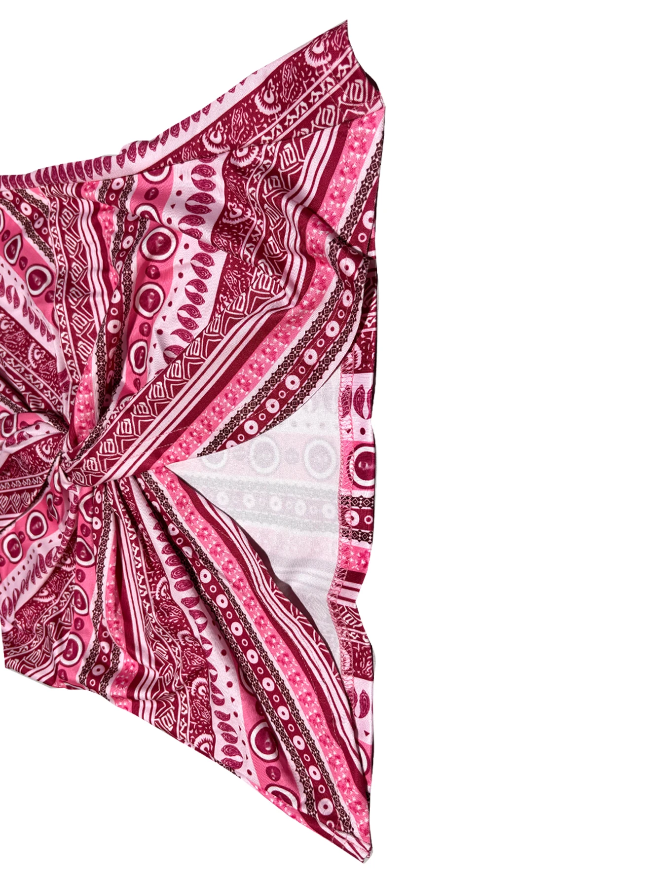 Sexy Damen-Camisole-Top mit V-Ausschnitt, Kettenmuster auf der Vorderseite und gedrehtem Rücken, aus Polyester-Stoff mit Spaghettimuster. – Detail 21
