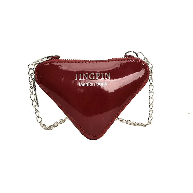 Fashionable Mini Triangle Bag Personalized Shoulder Crossbody Bag Women’S Mini Coin Purse Lipstick Key Storage Bag Girls\' Wallet
