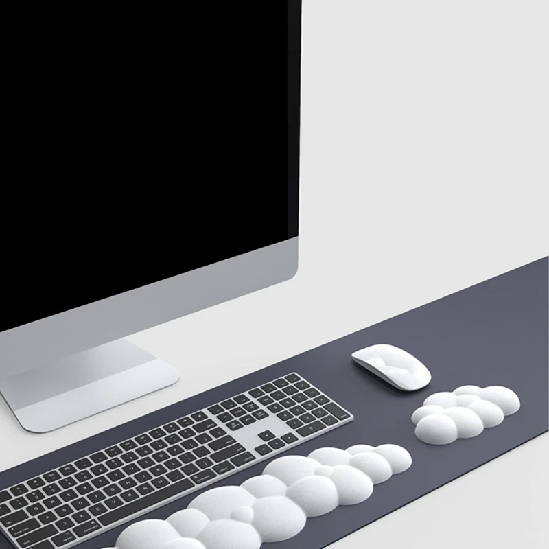 Cloud Shape Mouse Wrist Rest Pad PU Soft Hand Cushion Moves Anti-Slip Rubber Base With Wrist for Keyboard Mouse Drop Shipping