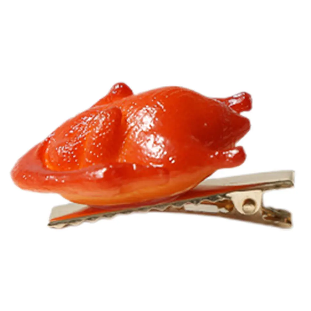 

Roast Duck Simulation Hair Clip Creative Cartoon Food Inspired Barrette Secure Hold for Braids and Updos Women Hairpins