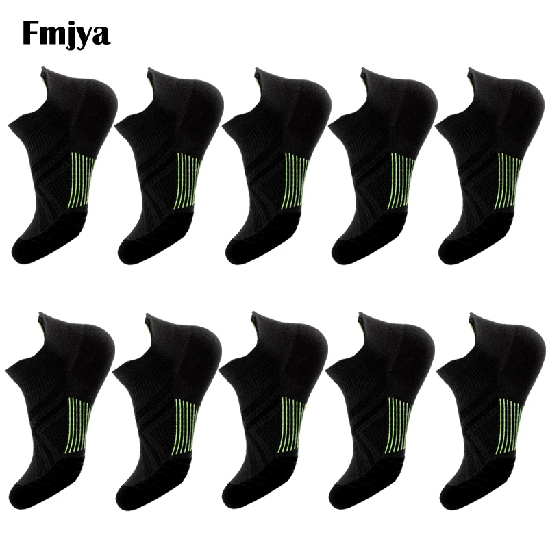 

10 Pairs Black Summer Men Sports Socks Outdoor Basketball Cycling Running Low Tube Breathable Nylon Short Women Ankle Socks