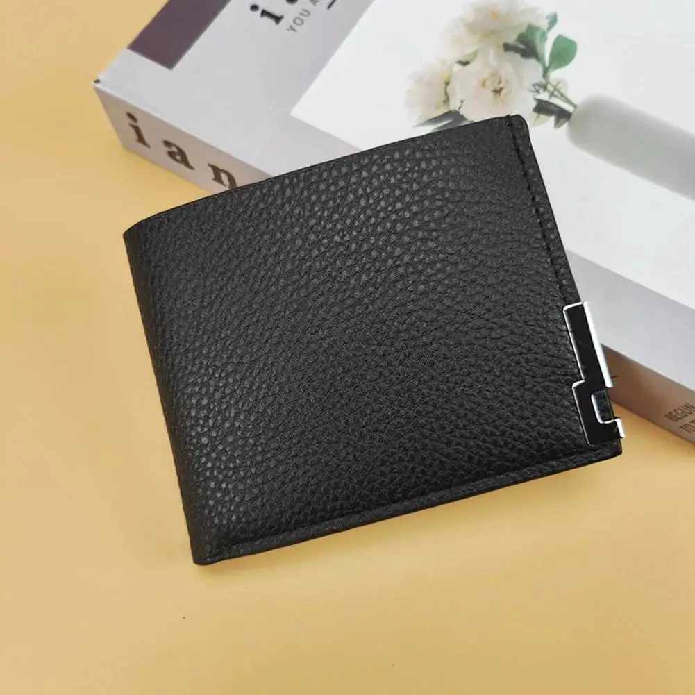 Leather Men Wallets Premium Product Fashion Coin Pocket Card Holder Men Purse Simple Quality Male Wallets Short Black Walet