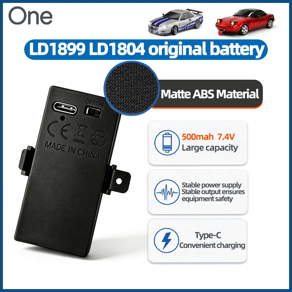 2S LiPo Battery 7.4V 500mAh Rechargeable Lithium Battery Original Accessories Spare Parts for LDRC 1/18 RC Car LD1899 LD1804