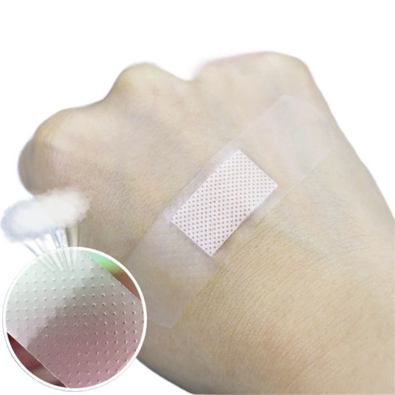 50pcs/set Transparent Band Aid Waterproof Wound Dressing Patch Sticking Plaster Tape for First Aid Adhesive Bandages Woundplast