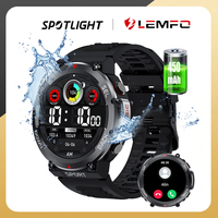 LEMFO LF33 Smart Watch Men 1.39 HD Screen 366*366 450mah 5ATM Outdoor Sports Fitness Tracker Health Monitor BT Call Smartwatch