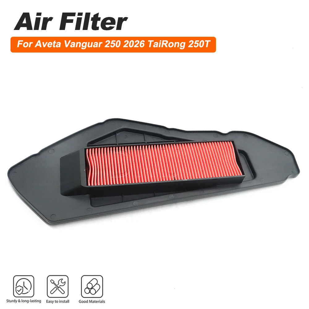 For Aveta Vanguar 250 2026 TaiRong 250T Motorcycle Accessories Engine Air Filter Cleaner Air Intake Filter Element