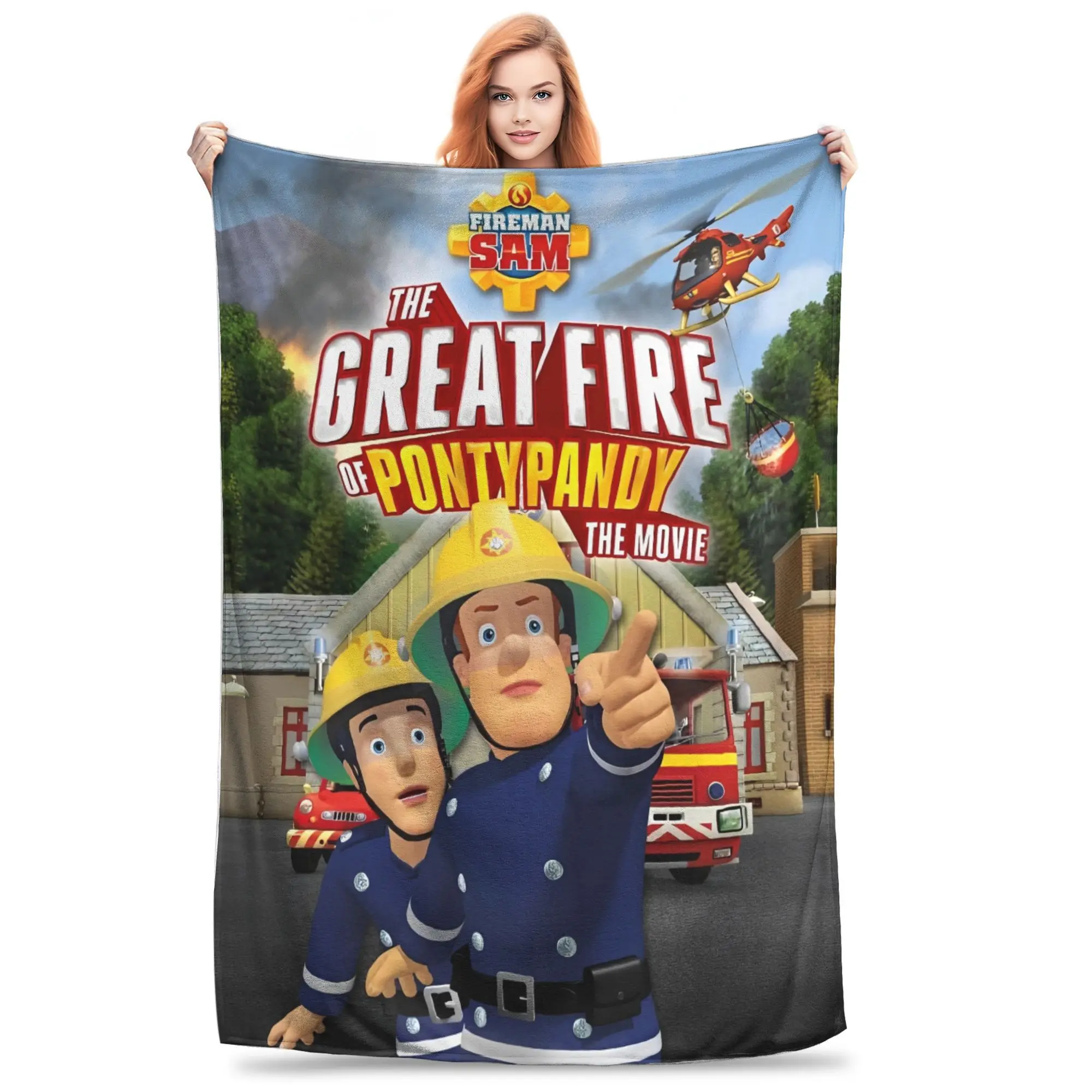 

Fireman Sam Blanket Multiple Sizes Super Soft and Warm Throw Blankets for Sofa Couch and Bed