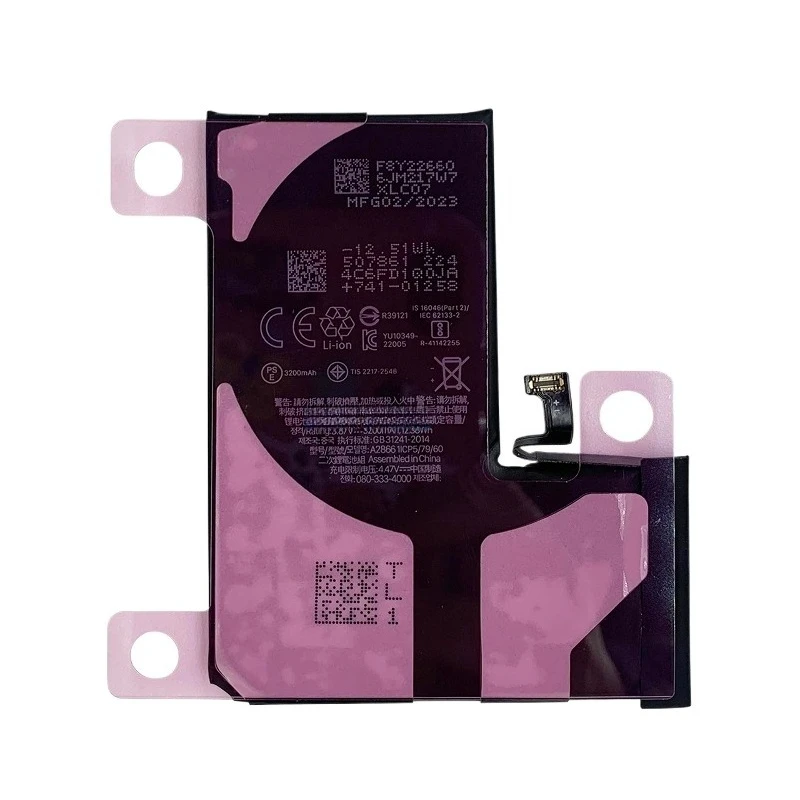 Upgraded 3200mAh for IPhone 14 Pro Mobile Phone Batteries A2890 A2650 A2889 High-Quality Replacement Battery with Tools