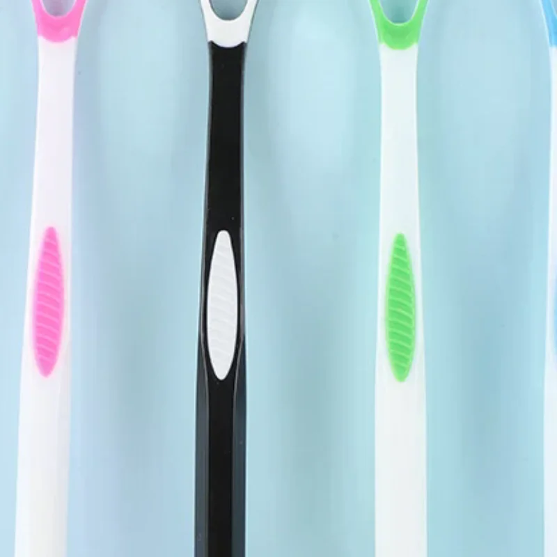 

Dual Uses Tongue Scraper Cleaners Reusable Oral Health Cleaning Brush Hygiene Care Toothbrush Mouth Fresh Breath Scraping