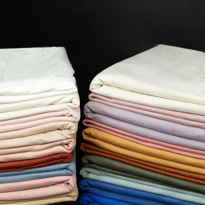 50x155cm Frosted Suede Fabric Super Soft Ultra-fine Clothing Designer Cloth Apparel for Diy Sewing Pure Polyester Material