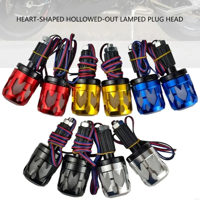 

Universal Motorcycle Handlebar End Cap With Multicolor LED Light For Enhanced Night Visibility And Aluminum Construction H9EE