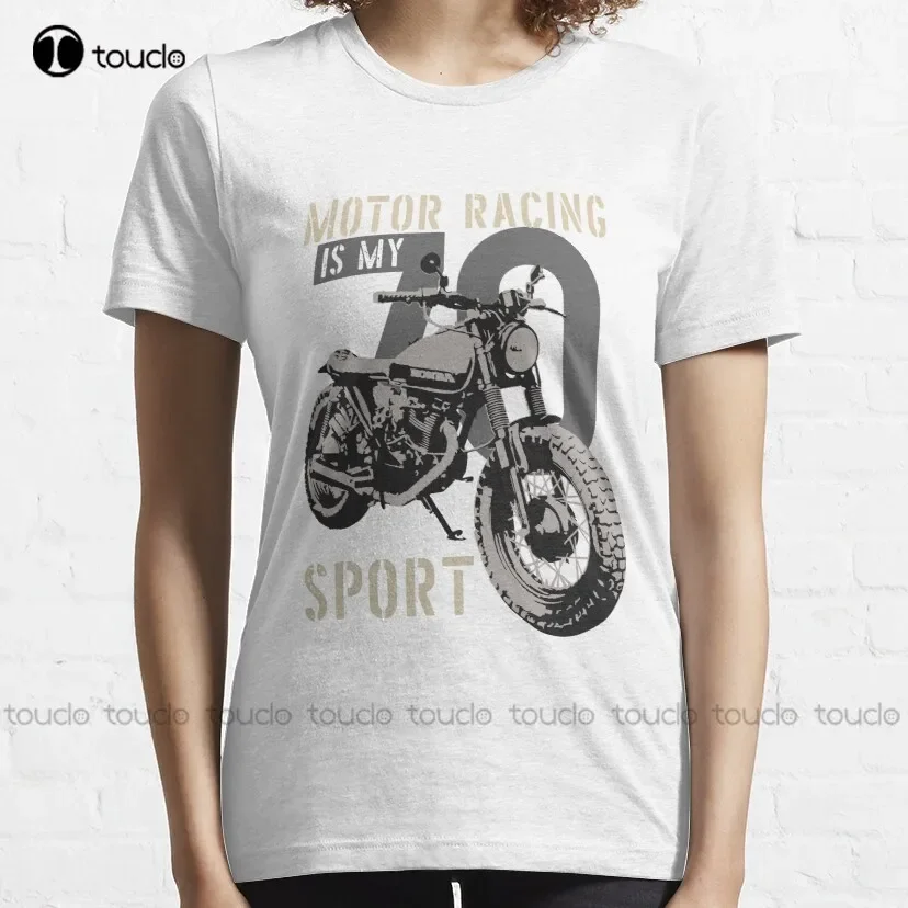 Motor Racing Is My Sport T-Shirt Men'S Athletic Shirts & Tees Outdoor Simple Vintag Casual T Shirts Xs-5Xl Breathable Cotton New
