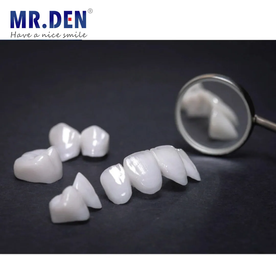 High Quality MR DEN C14 5pcs Dental Glass Ceramic Blue Amber Porcelain Standard Block for CNC CAD Dental Material