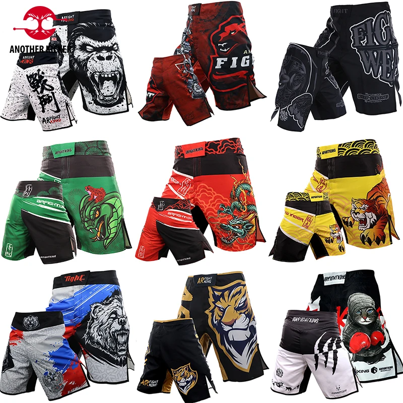 Tiger MMA Pants Combat Bo For Men Fiess Gym Sports Jiu-Jitsu Kickbo Muay Thai Shorts Crossfit BJJ Fight Wear